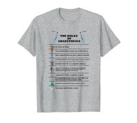 The Rules of Anaesthesia T-Shirt, Men, Heather Grey, 3X-Large