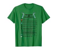 The Rules of Anaesthesia T-Shirt, Men, Kelly Green, Large