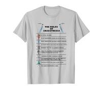 The Rules of Anaesthesia T-Shirt, Men, Silver Grey, Medium