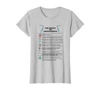 The Rules of Anaesthesia T-Shirt, Women, Silver Grey, Small