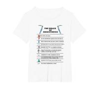 The Rules of Anaesthesia T-Shirt, Women's Plus, White, 1X