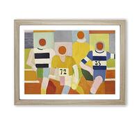 The Runners By Robert Delaunay Classic Painting Framed Print | A2 Oak Framed Wall Art | Ready to Hang | Classic Historical Picture | Living Room Bedroom Lounge Office