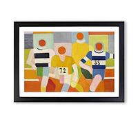 The Runners by Robert Delaunay Framed Print | A2 Black Framed Wall Art | Ready to Hang | Modern Nature Picture | Living Room Bedroom Lounge Office