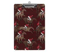 The Running Beautiful Horse and Rider A4 Size Clipboard Funny Aesthetic Working Studying Letter Standard Clip Board 12.5×8.5 in Hardboard for School Classroom Kids Writing Drawing