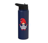 The Running Gnome - Funny Matching Family Group Christmas Stainless Steel Insulated Water Bottle