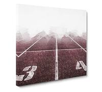 The Running Track Canvas Print | Gallery Wrapped 30mm Frame Wall Art | 14x14 inches | Ready to Hang | Abstract Picture | Living Room Bedroom Lounge Office
