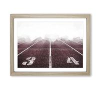 The Running Track In Abstract Modern Art Framed Print | A3 Oak Framed Wall Art | Ready to Hang | Abstract Fantasy Picture | Living Room Bedroom Lounge Office