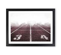 The Running Track In Abstract Modern Art Framed Print | A4 Black Framed Wall Art | Ready to Hang | Abstract Fantasy Picture | Living Room Bedroom Lounge Office