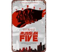 The Russian Five Vintage Tin Sign Wall Art Decor - Retro Sign for Home Patio Decor Gifts Movie Poster - 8x12 Inch
