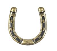 The Rustic Touch Antique Brass Horseshoe Cabinet Knobs Door Pulls Western Horse Decor Pack of 10, 1013-ABRS