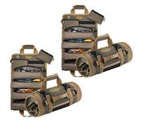 The Ryker Bag Tool Organisers (2-Pack) Small Tool Bag with Detachable Pouches, Heavy Duty Roll Up Tool Bag Organiser with 6 Tool Pouches - Tool Roll Organiser for Mechanic & Hobbyist