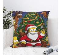 The S-Simpsons Pillow Case Christmas Day Cushion Cover Polyester Graphic Pillow Cover Morden Pillowcases For Party Home Decor