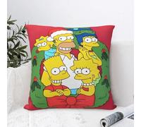 The S-Simpsons Pillow Case Christmas Day Funny Pillow Cover Polyester Cushion Cover Pillowcases For Wedding Party Home Decor