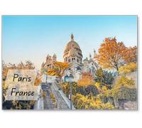 The Sacre-coeur Basilica in Montmartre, Paris, Fridge Magnet