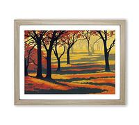 The Sacred Autumn Forest Framed Wall Art Print A2 Oak