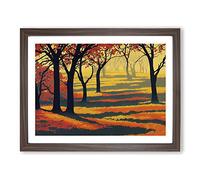 The Sacred Autumn Forest Framed Wall Art Print A2 Walnut