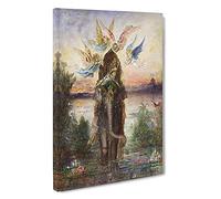 The Sacred Elephant By Gustave Moreau Canvas Print | Gallery Wrapped 30mm Frame Wall Art | 30x20 inches | Ready to Hang | Classic Animals Picture | Living Room Bedroom Lounge Office