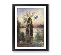 The Sacred Elephant By Gustave Moreau Classic Painting Framed Print | A2 Black Framed Wall Art | Ready to Hang | Classic Animal Picture | Living Room Bedroom Lounge Office