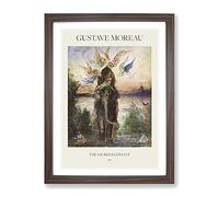 The Sacred Elephant By Gustave Moreau Exhibition Museum Painting Framed Print | A3 Walnut Framed Wall Art | Ready to Hang | Modern Animal Picture | Living Room Bedroom Lounge Office