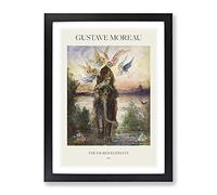 The Sacred Elephant By Gustave Moreau Exhibition Museum Painting Framed Print | A4 Black Framed Wall Art | Ready to Hang | Modern Animal Picture | Living Room Bedroom Lounge Office