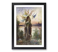 The Sacred Elephant by Gustave Moreau Framed Print | A2 Black Framed Wall Art | Ready to Hang | Modern Animal Picture | Living Room Bedroom Lounge Office