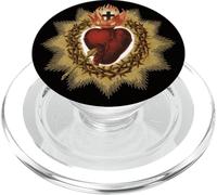 The Sacred Heart of Jesus Catholic Icon PopSockets PopGrip for MagSafe