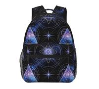 The Sacred Universe Print Casual Travel Backpack with Laptop Compartment