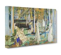The Sacred Wood By Maurice Denis Canvas Print | Gallery Wrapped 30mm Frame Wall Art | 20x14 inches | Ready to Hang | Classic Landscape Picture | Living Room Bedroom Lounge Office