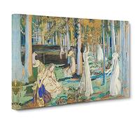 The Sacred Wood By Maurice Denis Canvas Print | Gallery Wrapped 30mm Frame Wall Art | 30x20 inches | Ready to Hang | Classic Landscape Picture | Living Room Bedroom Lounge Office