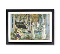The Sacred Wood by Maurice Denis Framed Print | A2 Black Framed Wall Art | Ready to Hang | Modern Nature Picture | Living Room Bedroom Lounge Office