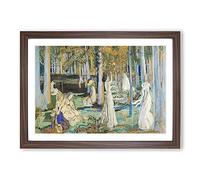 The Sacred Wood by Maurice Denis Framed Print | A2 Walnut Framed Wall Art | Ready to Hang | Modern Nature Picture | Living Room Bedroom Lounge Office