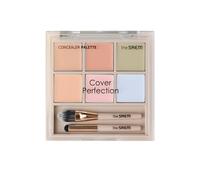 THESAEM Cover Perfection 02 Cover&Light - Multipurpose Correction Palette, 6 Colours, for Dark Circles, Blemishes, Correction, Ideal for Light to Medium Skin