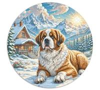 The Saint Bernard 1000 Piece Jigsaw Puzzle Challenging & Educational Dults And Kids Challenging Game Creative for Travel Gifts,Present 1000pcs (67.5x67.5cm)