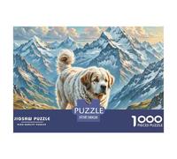 The Saint Bernard 1000 Piece Puzzles Adults Fun Challenging Creative Gift Adults for Kids Beautiful Decoration Jigsaw 38x26cm/1000pcs