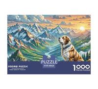 The Saint Bernard 1000 Pieces Jigsaw Adults Game Challenging Creative Gifts Adults for Kids Home Decoration Puzzles 38x26cm/1000pcs