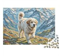 The Saint Bernard 1000 Pieces Jigsaw Puzzles Engaging Home Decoration The Saint Bernard on Mountain Jigsaw Puzzles Home Decoration for Gifts 70x50cm/1000pcs