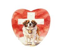 The Saint Bernard And The Swiss Flag Car Air Freshener Aromatherapy Tablets Hanging Scented Cards for Rooms Bathrooms Wardrobe Love form