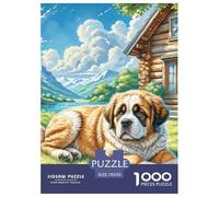 The Saint Bernard Jigsaw Puzzle Adult And Children Educational Games Gifts Fun Activity for Home Birthday Jumbo Age 12+ for Adults 70x50cm/1000pcs