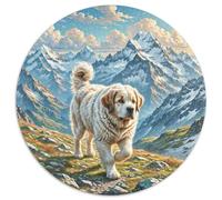 The Saint Bernard1000 Pieces Round Puzzle AnimalCreative Adults And Kids Unique Challenge Games1000pcs (67.5x67.5cm)