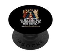 The Saint Is The Only Face Inspirational Quote Design PopSockets Adhesive PopGrip