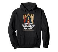 The Saint Is The Only Face Inspirational Quote Design Pullover Hoodie