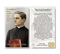 THE SAINTS COLLECTION Blessed Michael McGivney Laminated Prayer Cards pack of 20