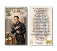 THE SAINTS COLLECTION St Gerald Majella Laminated Prayer Cards pack of 20