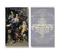 THE SAINTS COLLECTION The Rosary Laminated Prayer Cards pack of 20