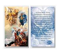 THE SAINTS COLLECTION Three Archangels Laminated Prayer Cards pack of 20