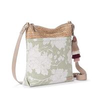The Sak Basic Crossbody Purse - Cross Body Handbag For Everyday & Travel - Zipper Closure & Adjustable Strap, Natural Wild Fleur, One Size