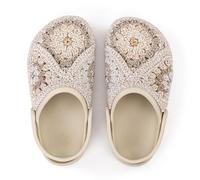 The Sak Bolo Clog Shoe - Women’s Slip On Crochet Sandal for Indoor & Outdoor Use, Lightweight Comfortable Mule Shoes, Sand Patch, 7 UK
