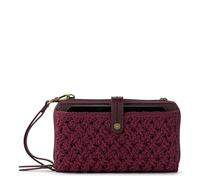 The Sak Iris Smartphone Crossbody Purse - Women's Cellphone Bag & Wallet For Everyday - Convertible Wristlet With Zipper, Black Cherry Cozy, One Size, Smartphone