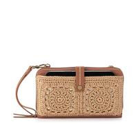 The Sak Iris Smartphone Crossbody Purse - Women's Cellphone Bag & Wallet For Everyday - Convertible Wristlet With Zipper, Bamboo Medallion/Crochet, One Size