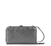 The Sak Iris Smartphone Crossbody Purse - Women's Cellphone Bag & Wallet For Everyday - Convertible Wristlet With Zipper, Gunmetal, L, Iris Large Smartphone Crossbody